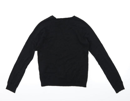 Preworn Womens Black  Knit Pullover Jumper Size L
