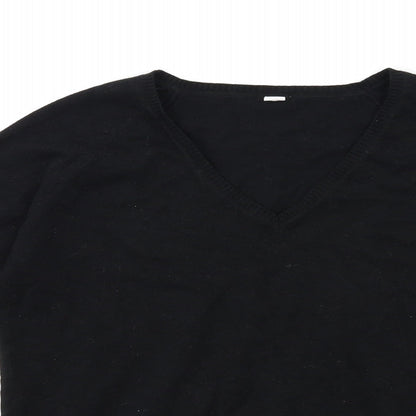 Preworn Womens Black  Knit Pullover Jumper Size L