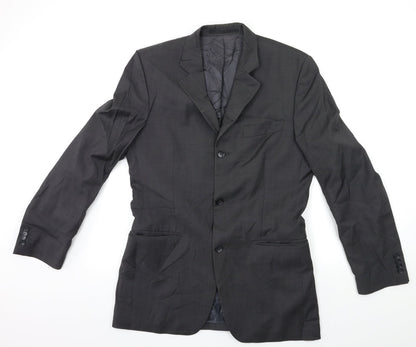 Mens UK Size 46 Preworn Regular Grey Suit Jacket
