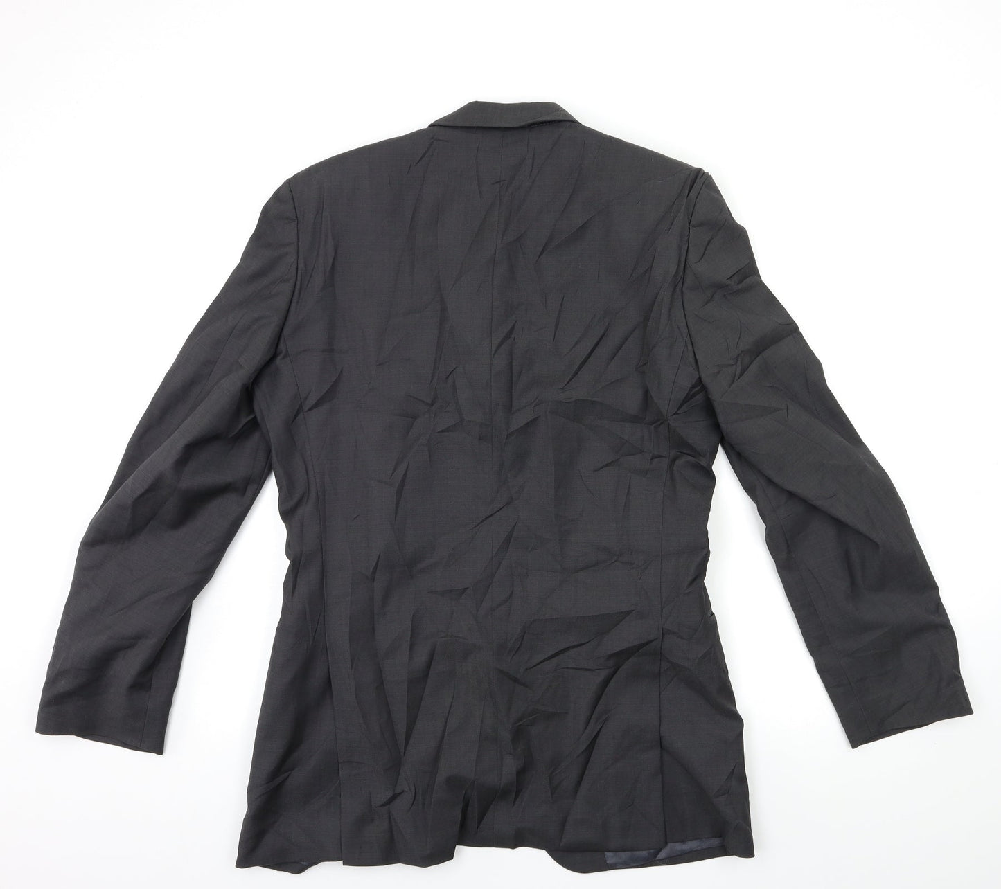 Mens UK Size 46 Preworn Regular Grey Suit Jacket