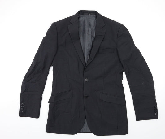 Mens UK Size 38 Marks and Spencer Regular Black Suit Jacket