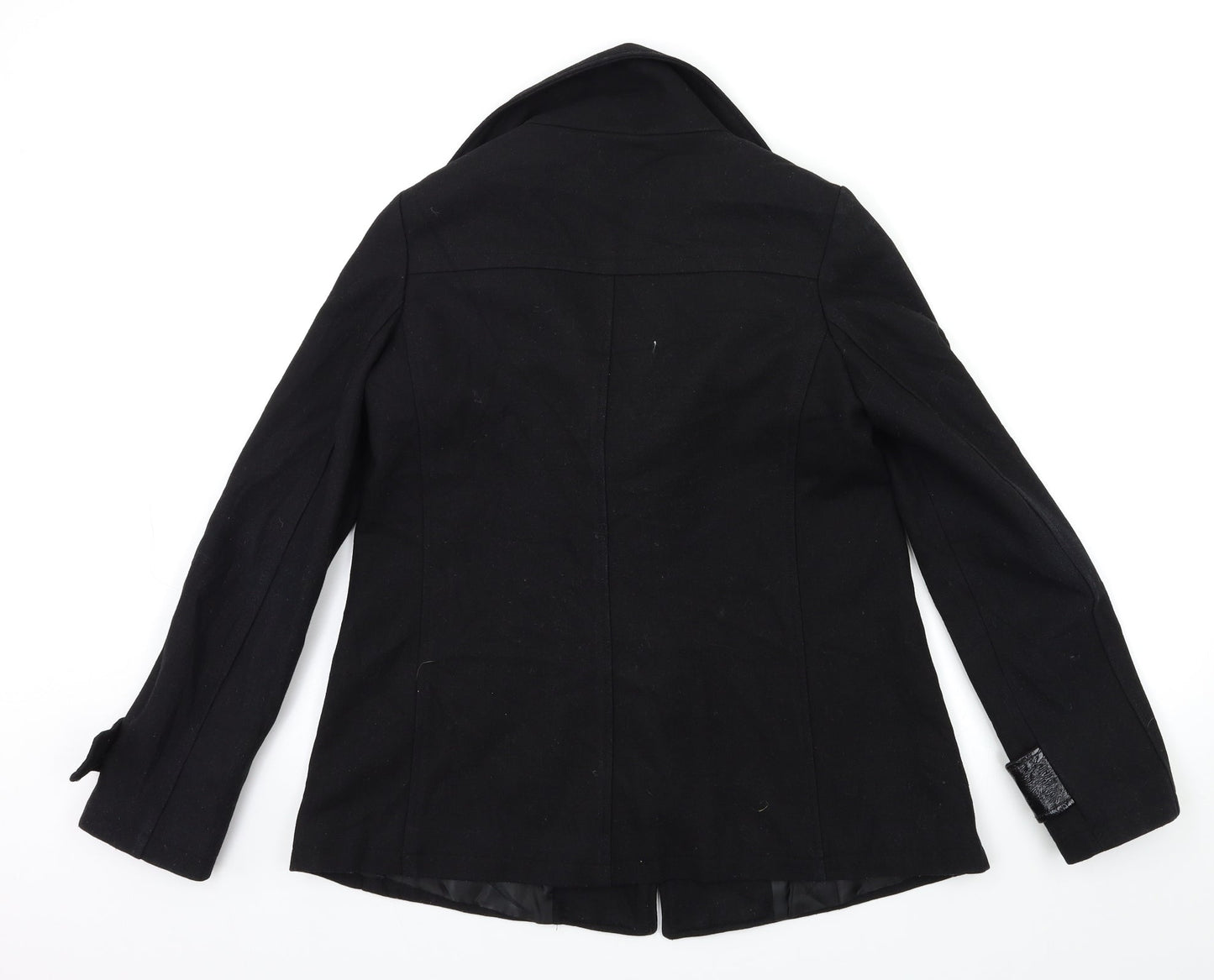 Womens UK Size 6 La Redoute Black Overcoat