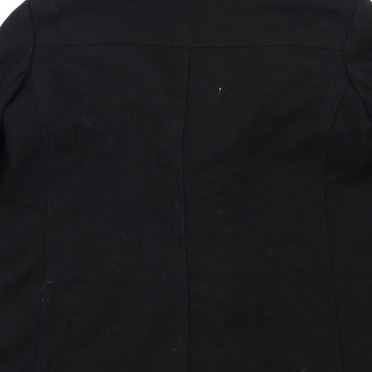 Womens UK Size 6 La Redoute Black Overcoat