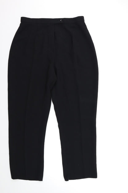 Wrap & Weft Womens Black   Trousers  Size 18 L27 in