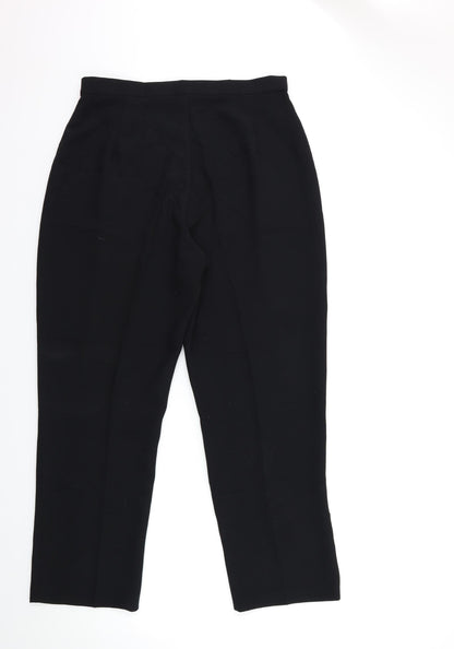 Wrap & Weft Womens Black   Trousers  Size 18 L27 in