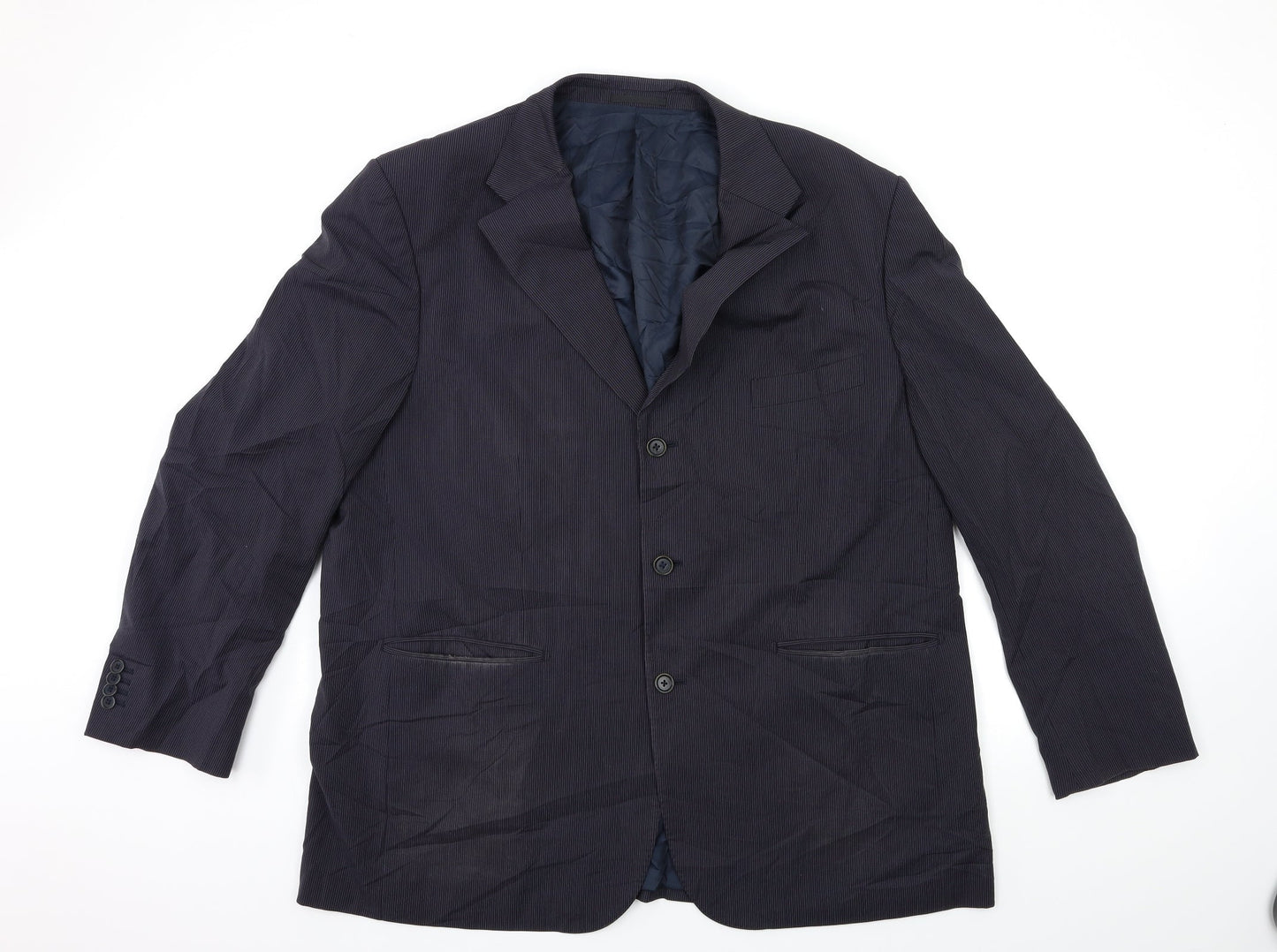 Mens UK Size 48 Preworn Regular Blue Suit Jacket