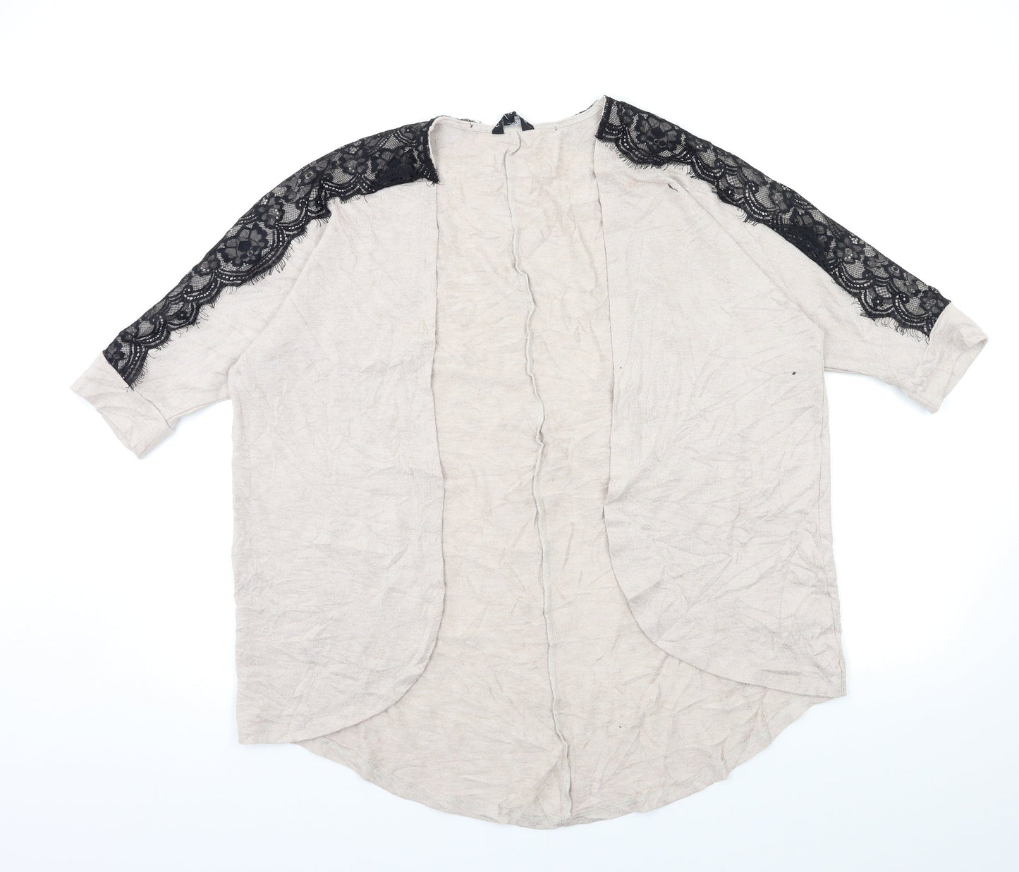 Candy Couture Womens Beige  Knit Cardigan Jumper Size 14