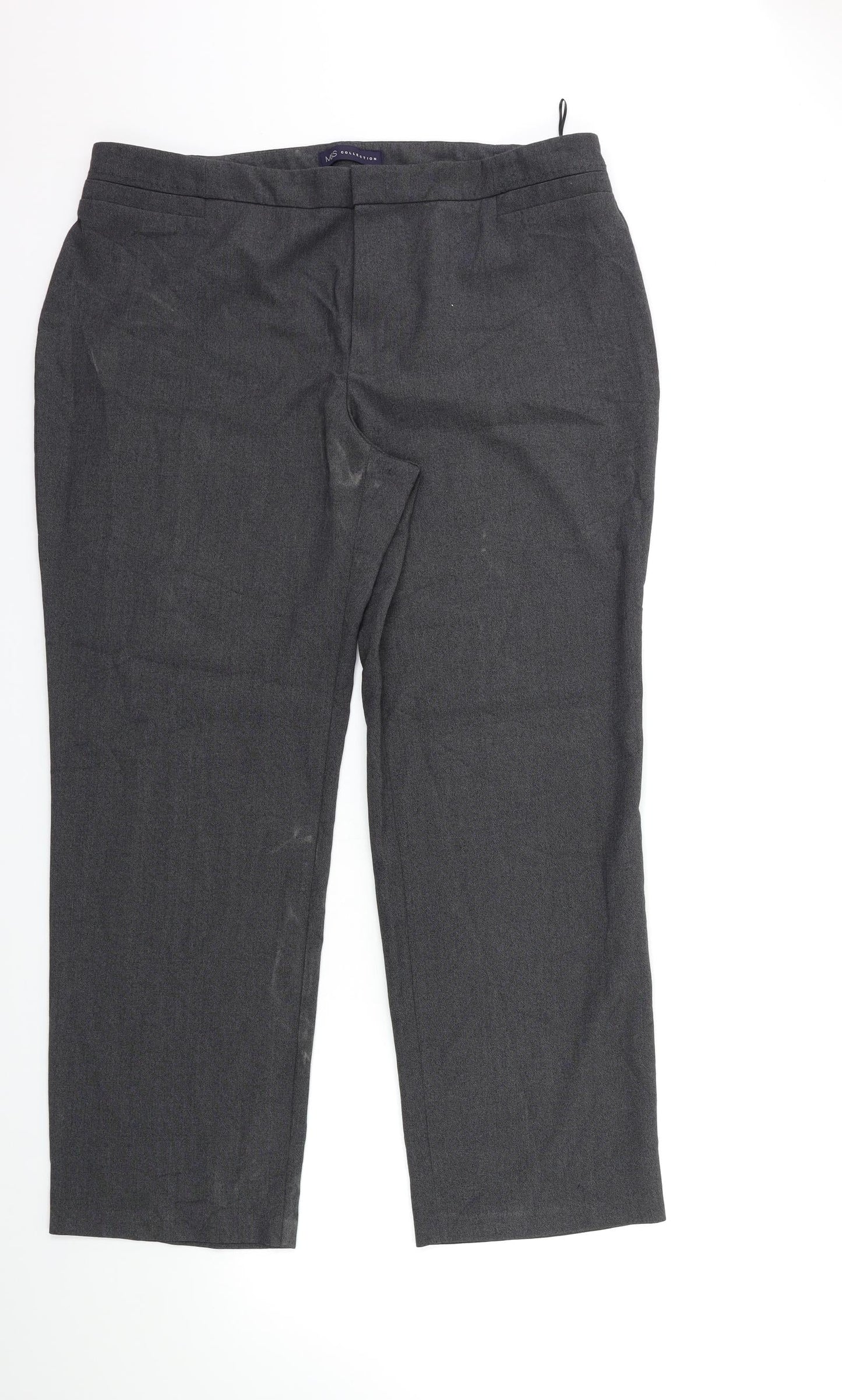 Womens UK Size 16 Marks and Spencer Regular Fit  Grey Trousers