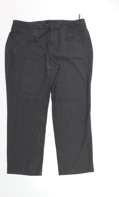 Womens UK Size 16 Marks and Spencer Regular Fit  Grey Trousers