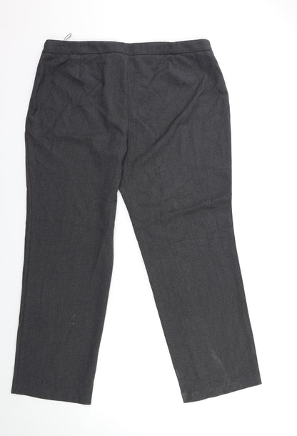 Womens UK Size 16 Marks and Spencer Regular Fit  Grey Trousers