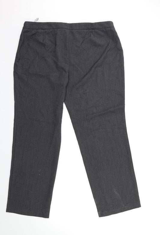 Womens UK Size 16 Marks and Spencer Regular Fit  Grey Trousers