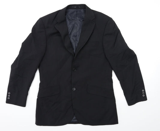 Mens UK Size 36 Tom English Regular Black Suit Jacket