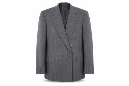 St Michael Mens Grey Striped Jacket Suit Jacket Size 42