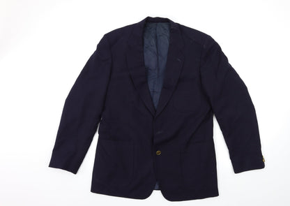 WILLIAM CHRISTIAN Mens Blue   Jacket Suit Jacket Size 42