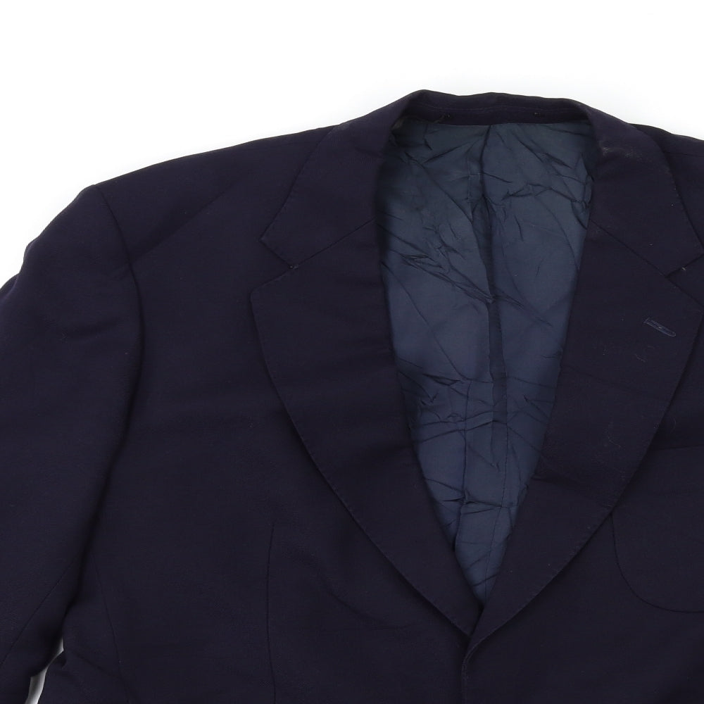 WILLIAM CHRISTIAN Mens Blue   Jacket Suit Jacket Size 42