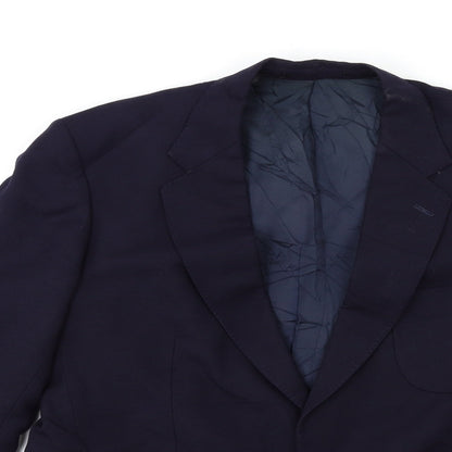 WILLIAM CHRISTIAN Mens Blue   Jacket Suit Jacket Size 42