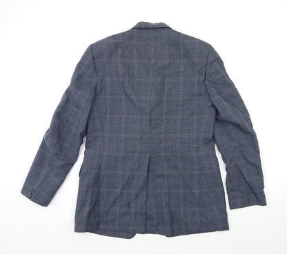Mens UK Size 40 Preworn Regular Blue Suit Jacket