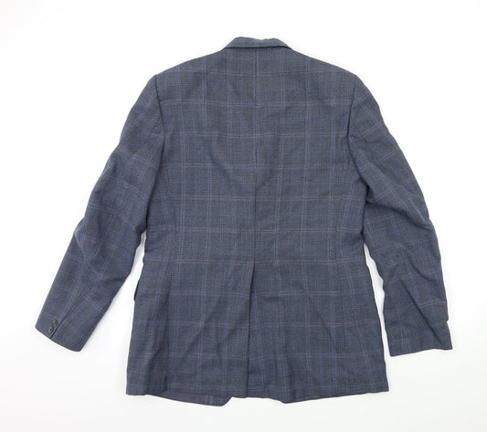 Mens UK Size 40 Preworn Regular Blue Suit Jacket