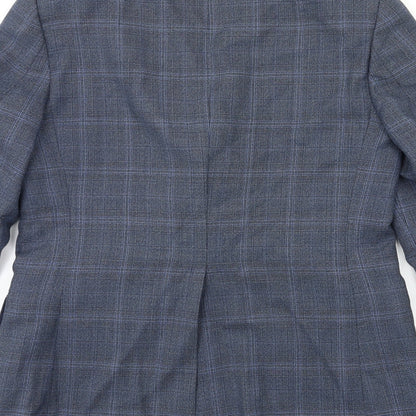 Mens UK Size 40 Preworn Regular Blue Suit Jacket