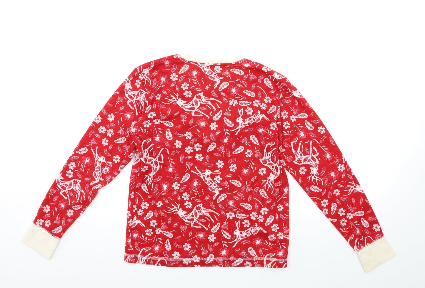 Matalan Girls Red Floral  Basic T-Shirt Size 13 Years