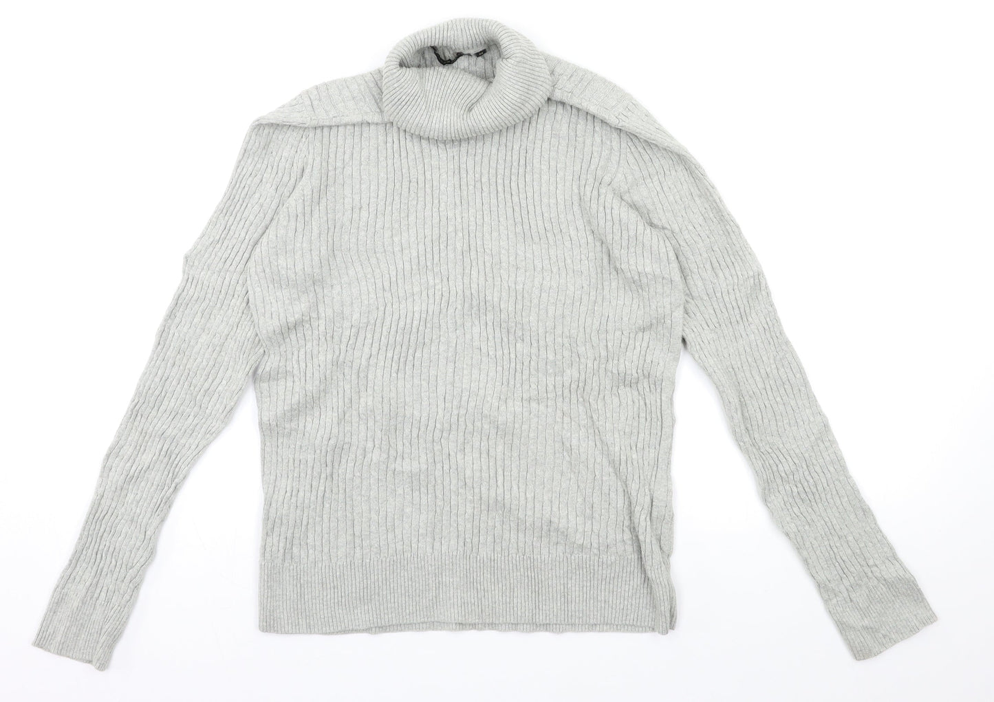 Jeanne Pierre Womens Green  Knit Pullover Jumper Size 12