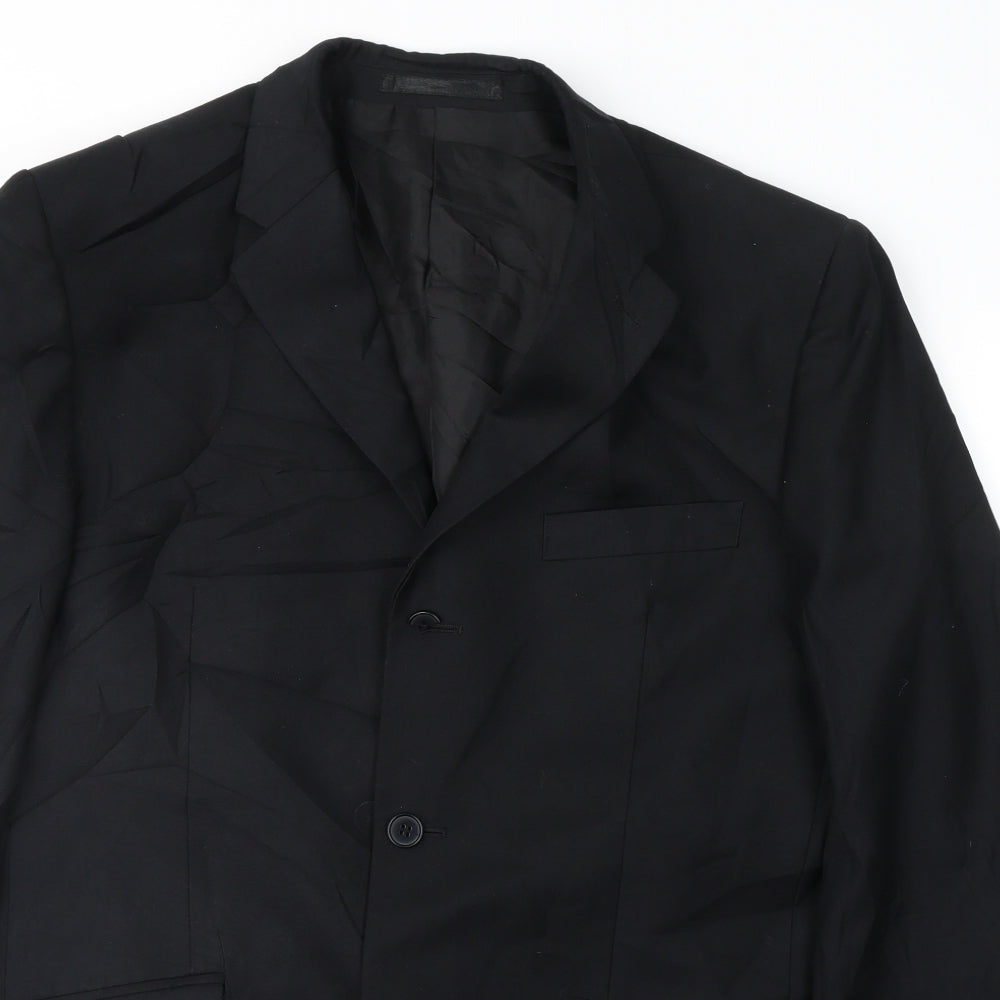 Mens UK Size 40 Burton Regular Black Suit Jacket