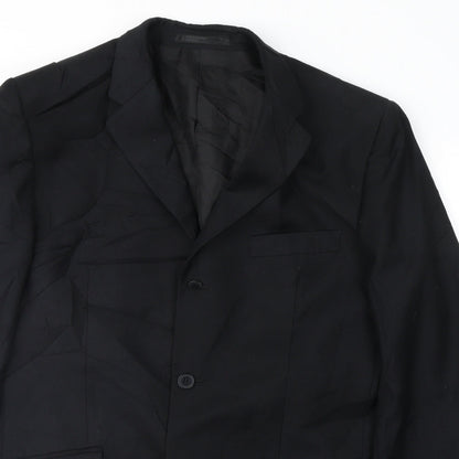 Mens UK Size 40 Burton Regular Black Suit Jacket