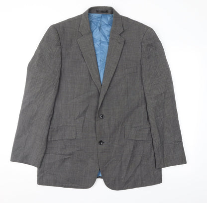 Mens UK Size 42 Fellini Regular Grey Suit Jacket