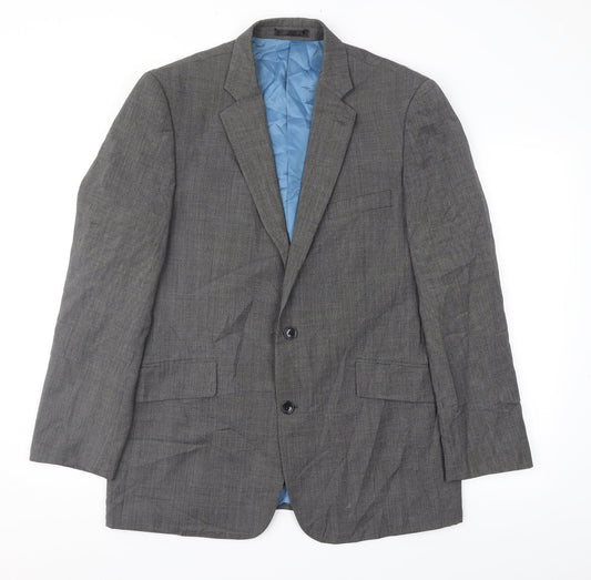 Mens UK Size 42 Fellini Regular Grey Suit Jacket