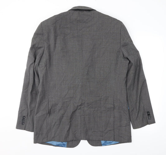 Mens UK Size 42 Fellini Regular Grey Suit Jacket