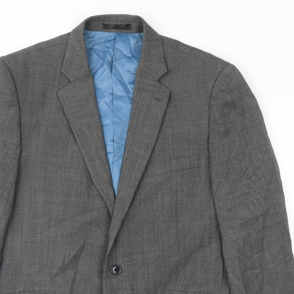 Mens UK Size 42 Fellini Regular Grey Suit Jacket