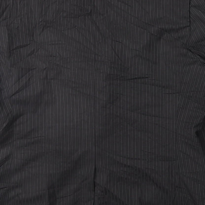 George Mens Black Striped  Jacket Suit Jacket Size 40