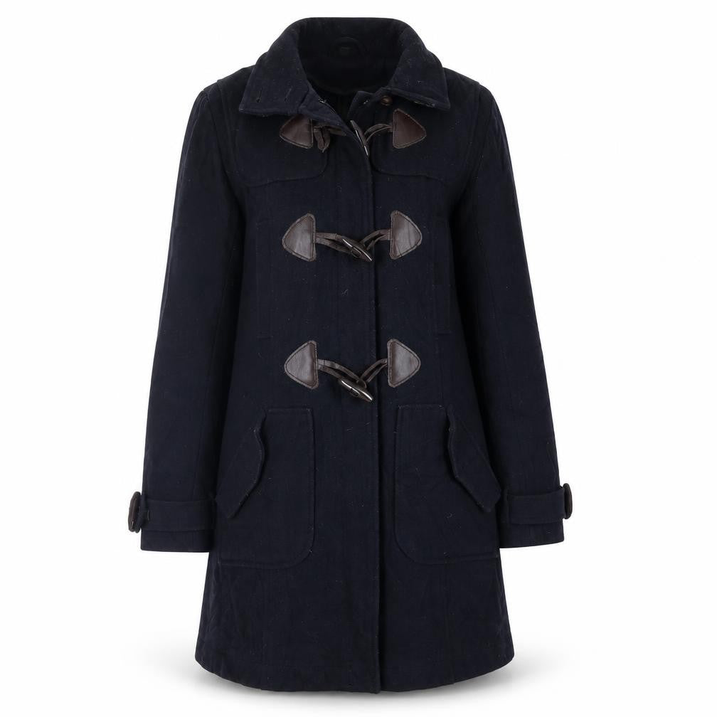 Womens UK Size 8 Topshop Black Overcoat