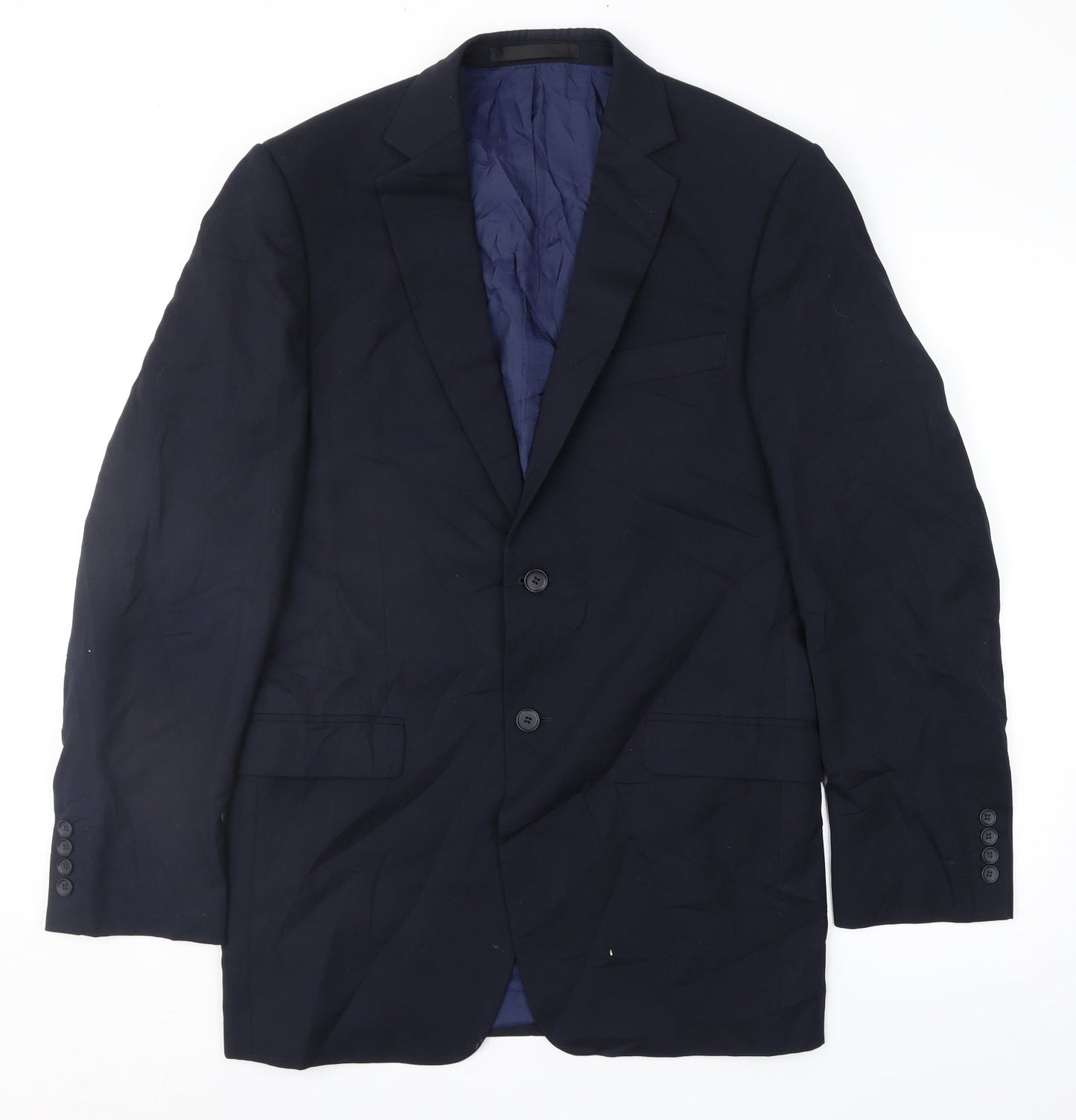 Mens UK Size 38 Marks and Spencer Regular Blue Suit Jacket