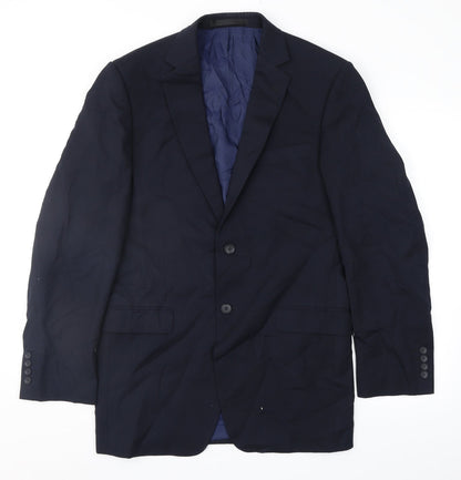 Mens UK Size 38 Marks and Spencer Regular Blue Suit Jacket