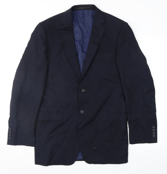 Mens UK Size 38 Marks and Spencer Regular Blue Suit Jacket