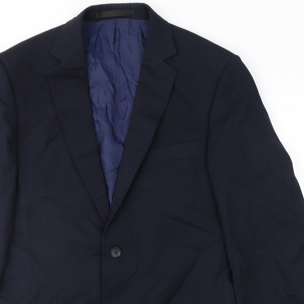 Mens UK Size 38 Marks and Spencer Regular Blue Suit Jacket