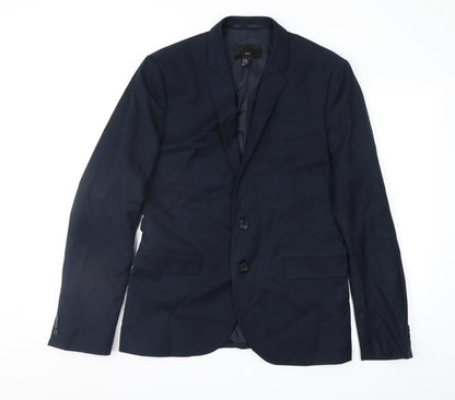 Mens UK Size 38 H&M Regular Blue Suit Jacket