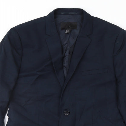 Mens UK Size 38 H&M Regular Blue Suit Jacket