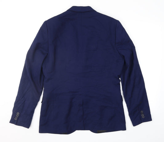 Mens UK Size 38 H&M Regular Blue Suit Jacket