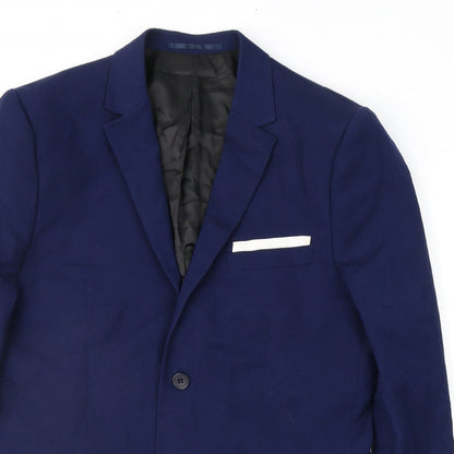 Mens UK Size 38 H&M Regular Blue Suit Jacket