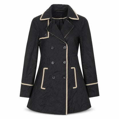 Womens UK Size 8 George Black Overcoat