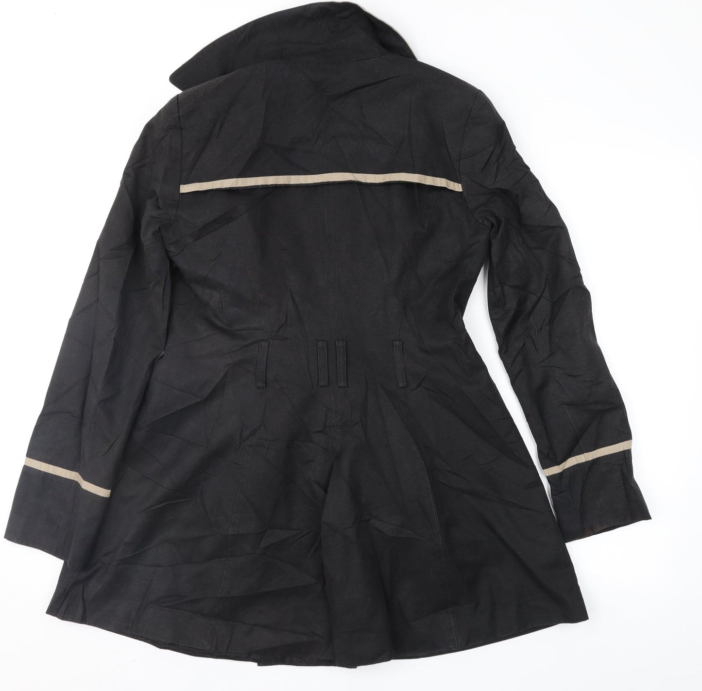 George Womens Black   Overcoat Coat Size 8