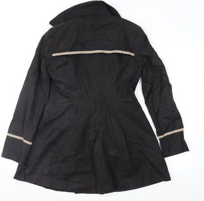 George Womens Black   Overcoat Coat Size 8