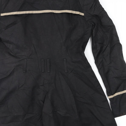 George Womens Black   Overcoat Coat Size 8