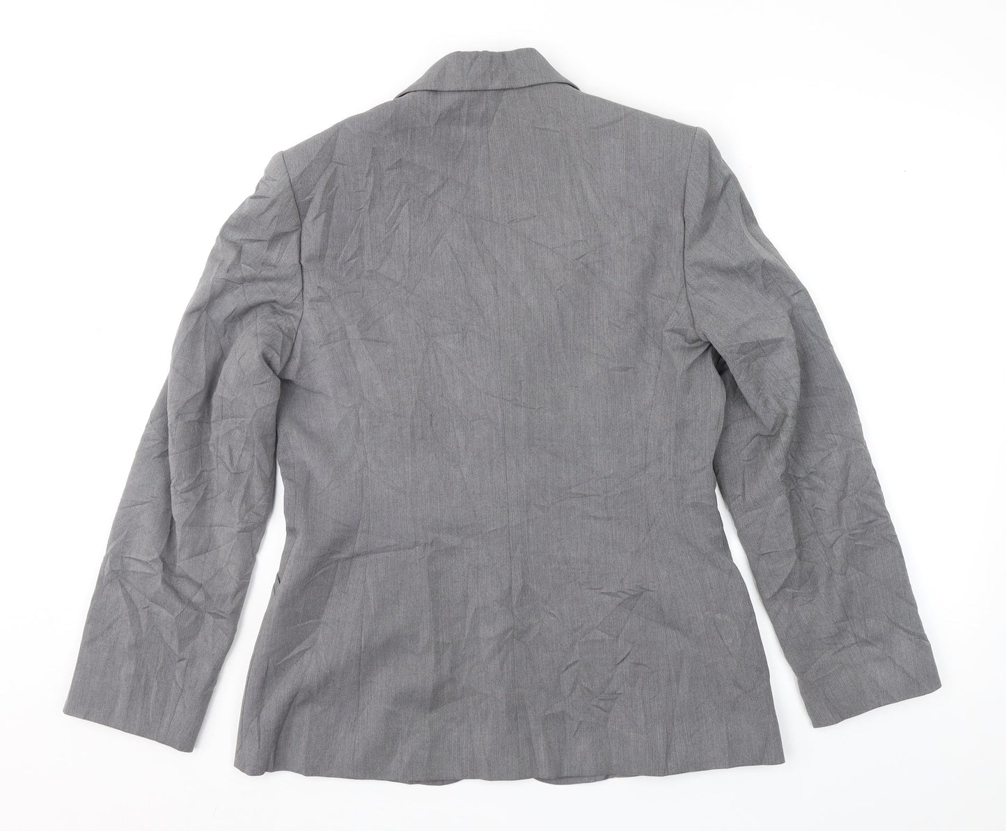 NEXT Womens Grey Herringbone  Jacket Suit Jacket Size 10