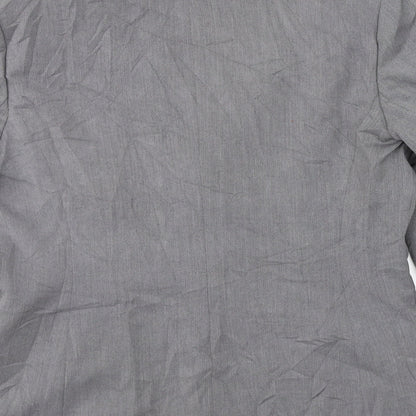 NEXT Womens Grey Herringbone  Jacket Suit Jacket Size 10