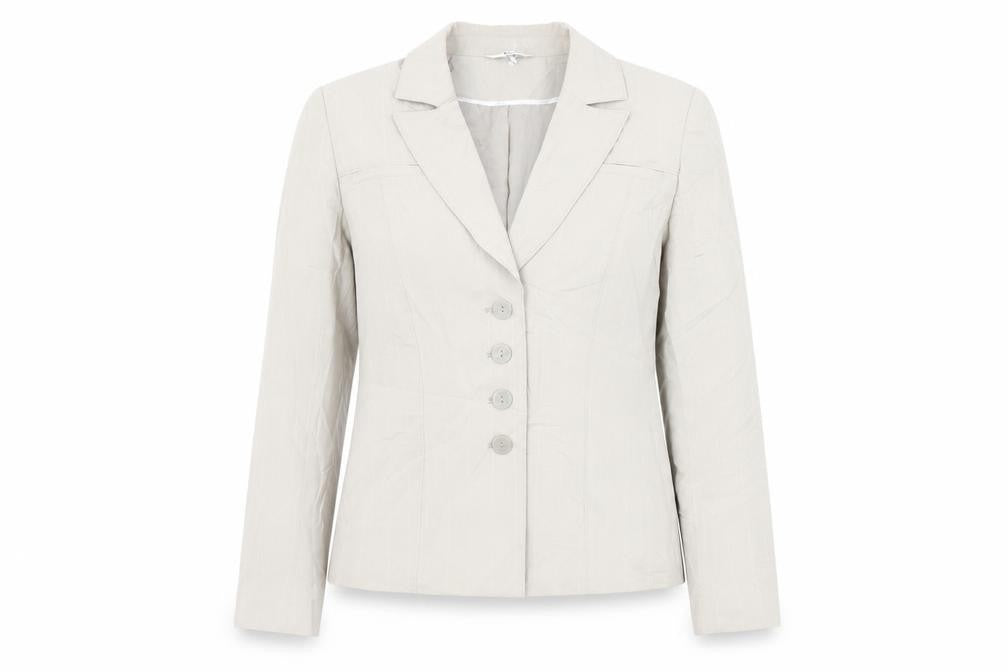 Womens UK Size 12 Klass Regular Beige Suit Jacket