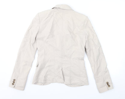 Womens UK Size 4 H&M Regular Beige Suit Jacket