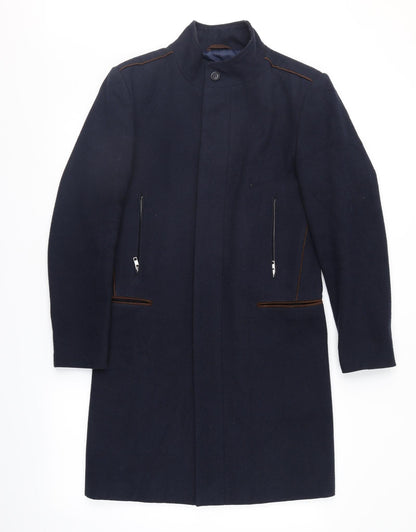 Womens UK Size XS River Island Blue Overcoat